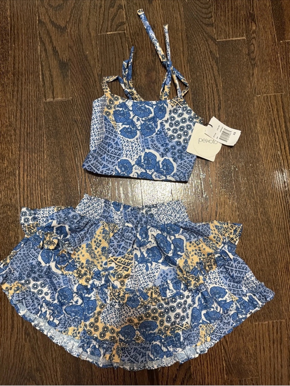 New with tags-Peixoto 2Pc Floral Skirt Set Toddler Girls Size XS (Nordstrom)